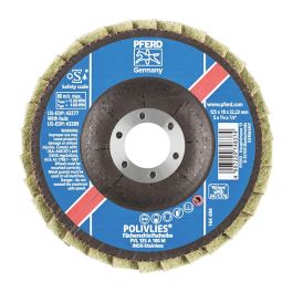 PFERD POLIVLIES DISC FLAP ALUM OX 125MM MEDIUM